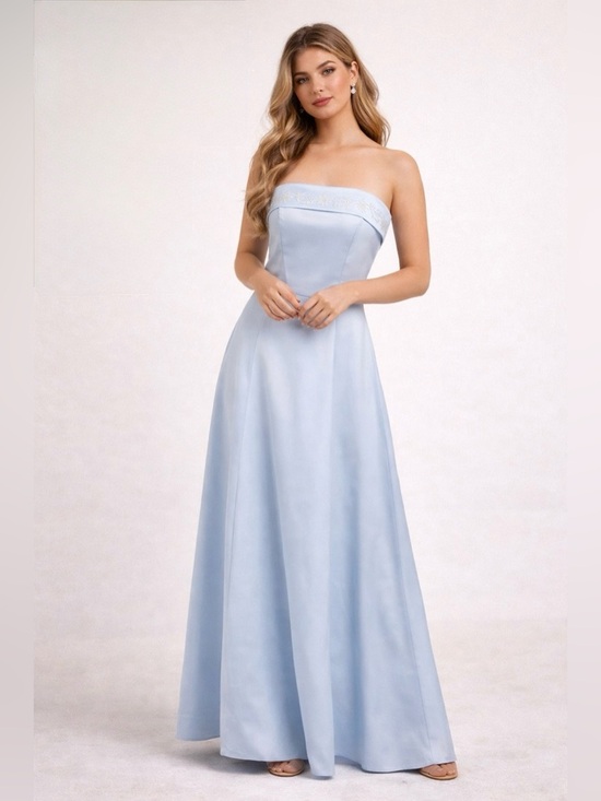 Fairweather Dresses & Skirts - Vintage 90s Fairweather Strapless Blue Gown | Cinderella Bridesmaid Prom Dress